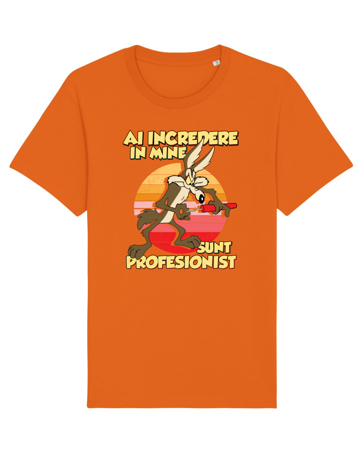 Tricou mânecă scurtă Unisex Rocker Bright Orange