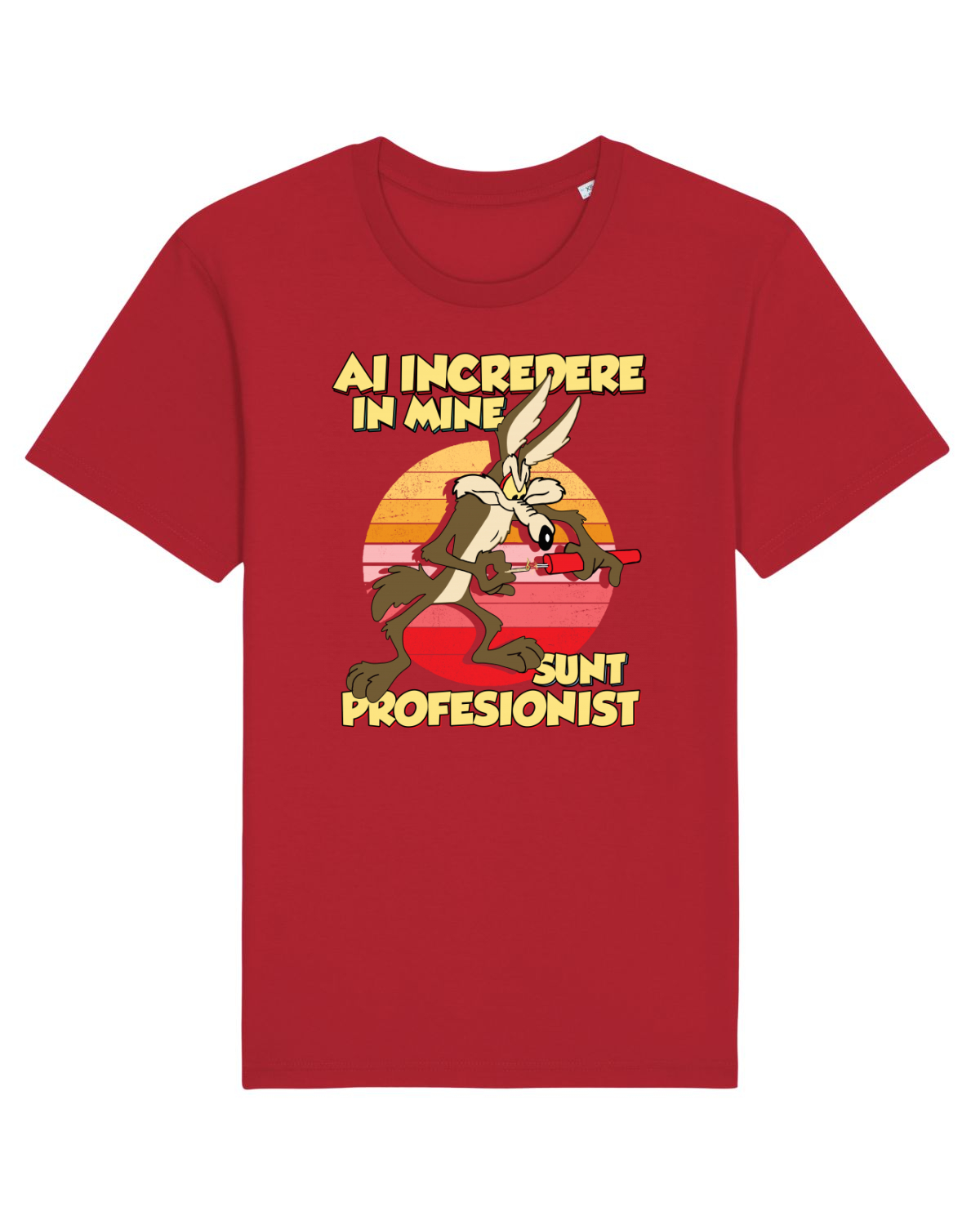 Tricou mânecă scurtă Unisex Rocker Red