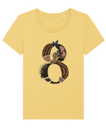 8 Martie Tricou mânecă scurtă guler larg fitted Damă Expresser