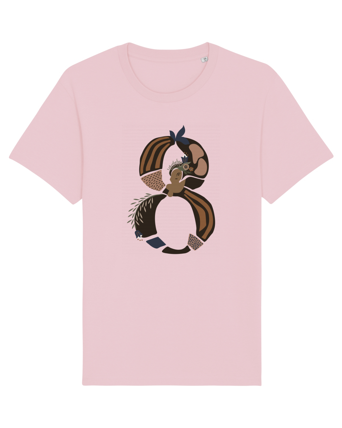 Tricou mânecă scurtă Unisex Rocker Cotton Pink