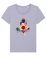 Geiko Tricou mânecă scurtă guler larg fitted Damă Expresser