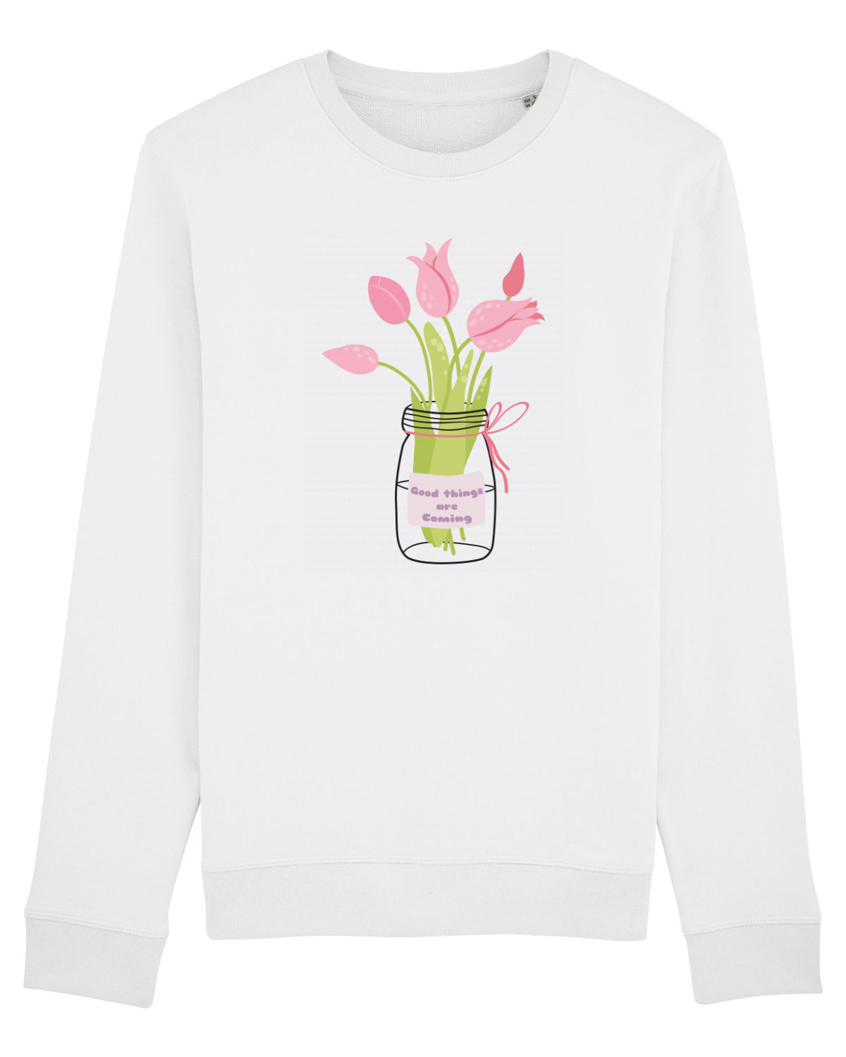 Bluză mânecă lungă Unisex Rise White