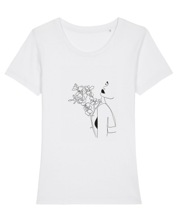 I Love Flowers White