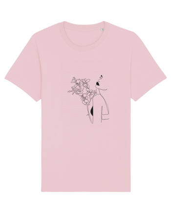 I Love Flowers Cotton Pink