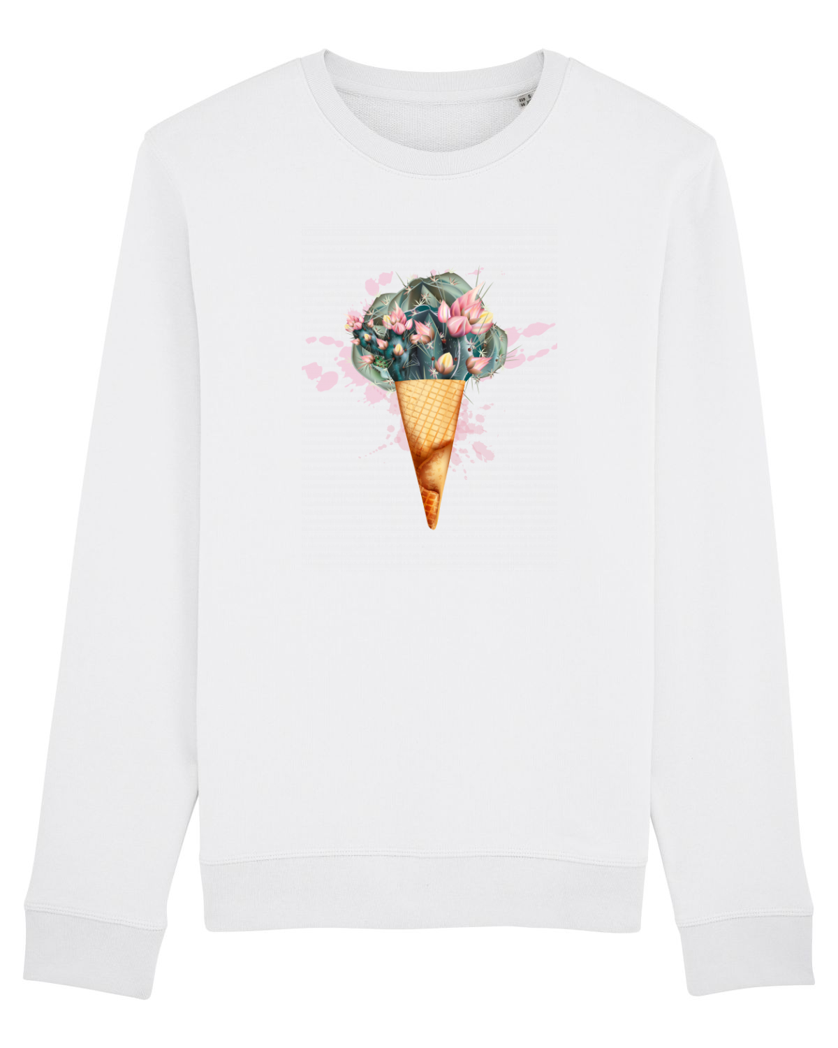 Bluză mânecă lungă Unisex Rise White