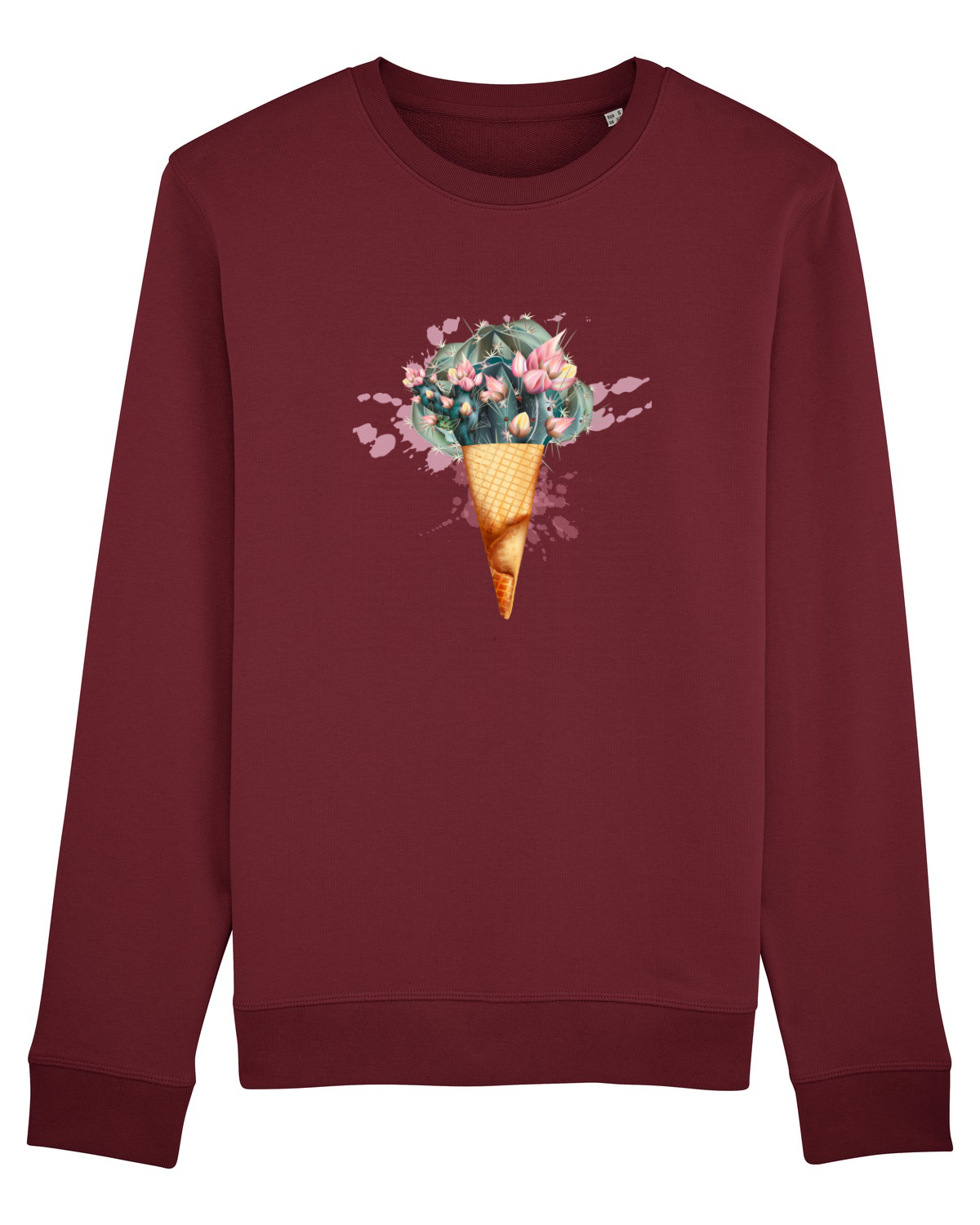 Bluză mânecă lungă Unisex Rise Burgundy