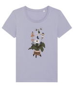Joy Tricou mânecă scurtă guler larg fitted Damă Expresser