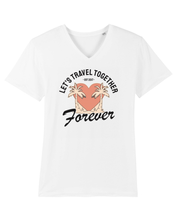 Let's travel together forever White