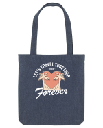 Let's travel together forever - dark colors Sacoșă textilă