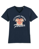 Let's travel together forever - dark colors Tricou mânecă scurtă guler V Bărbat Presenter