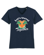 Let's travel together - dark colors Tricou mânecă scurtă guler V Bărbat Presenter