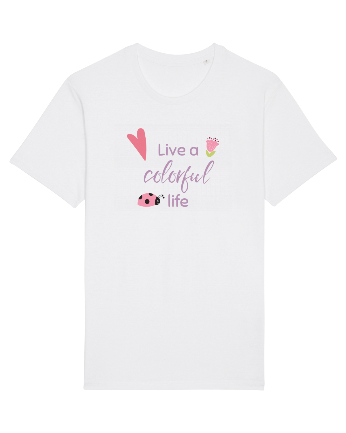 Tricou mânecă scurtă Unisex Rocker White