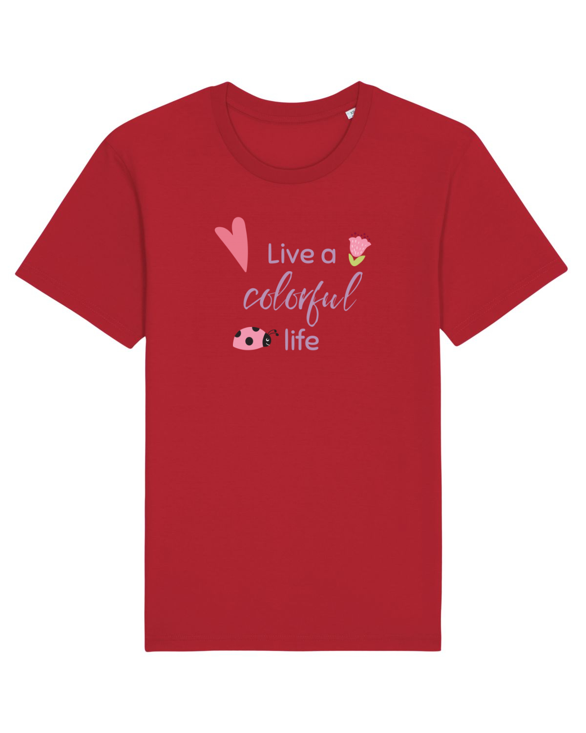 Tricou mânecă scurtă Unisex Rocker Red