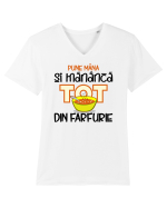 Mănâncă tot Tricou mânecă scurtă guler V Bărbat Presenter