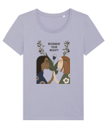 Recognize Your Beauty Tricou mânecă scurtă guler larg fitted Damă Expresser