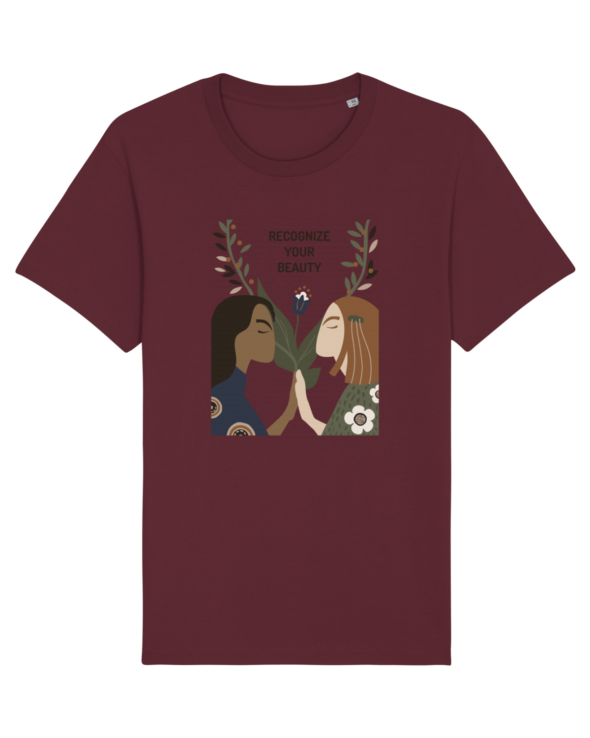 Tricou mânecă scurtă Unisex Rocker Burgundy