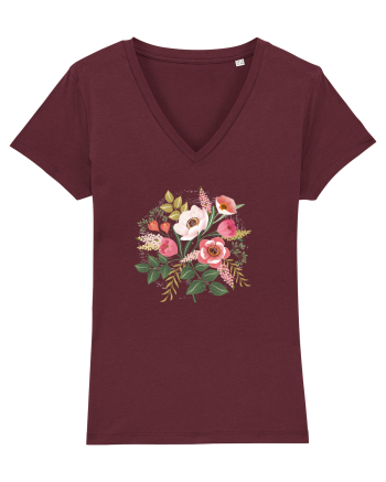 Spring Bouquet Burgundy