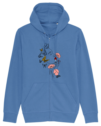 Spring Woman Bright Blue