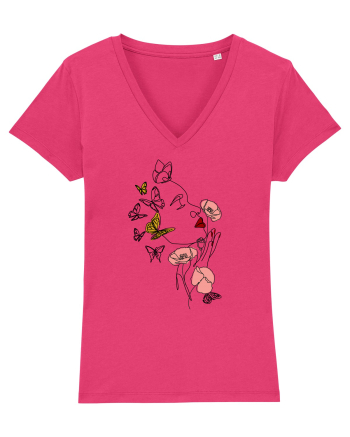 Spring Woman Raspberry