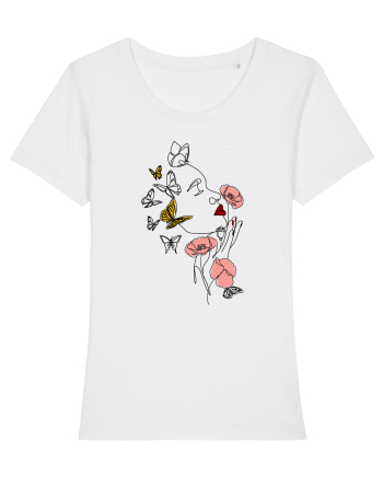 Spring Woman White