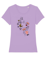 Spring Woman Tricou mânecă scurtă guler larg fitted Damă Expresser