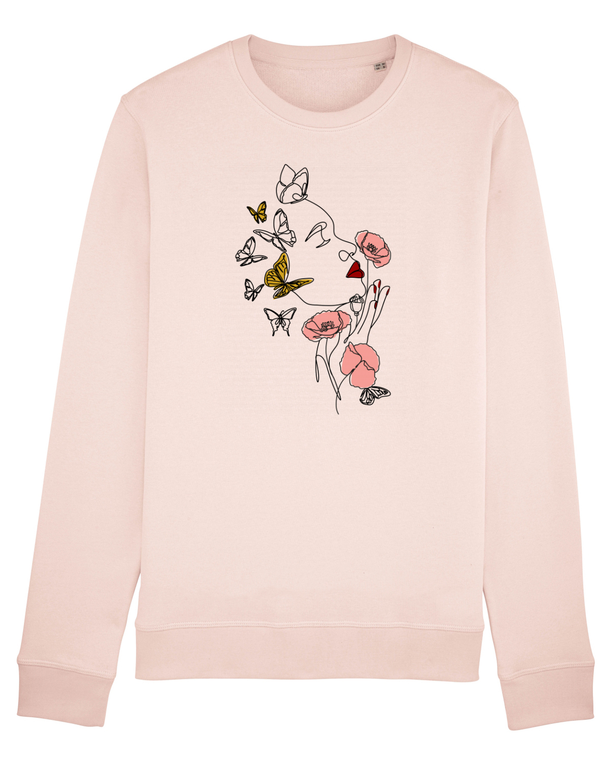 Bluză mânecă lungă Unisex Rise Candy Pink