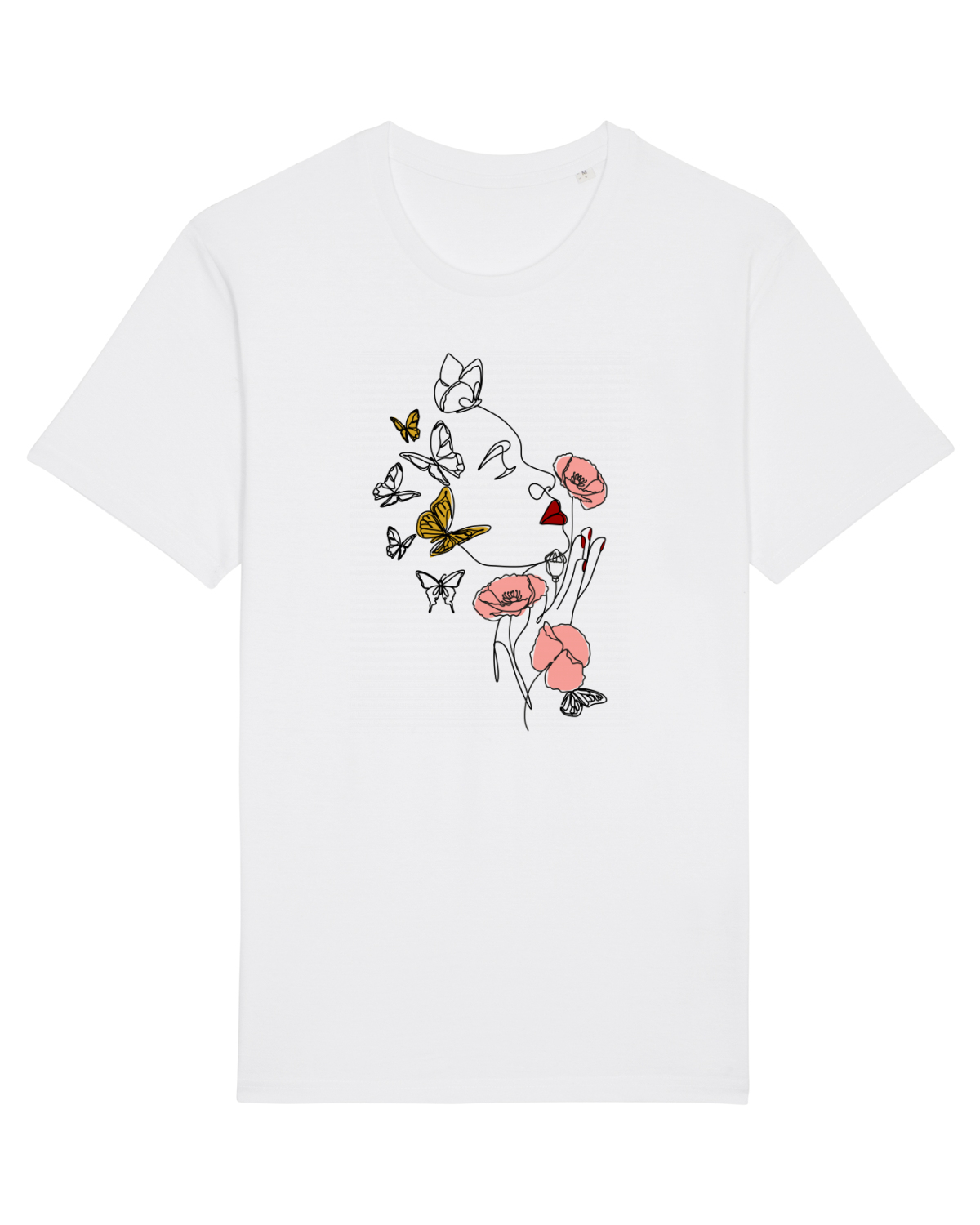 Tricou mânecă scurtă Unisex Rocker White