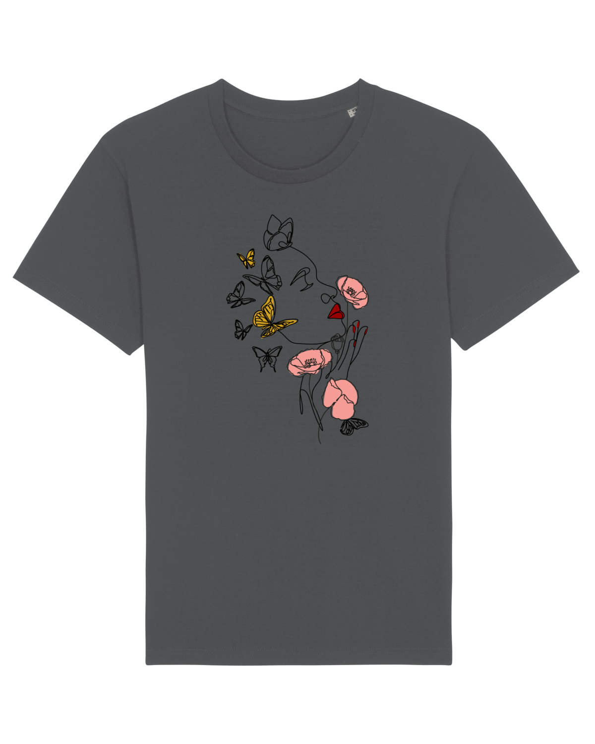 Tricou mânecă scurtă Unisex Rocker Anthracite