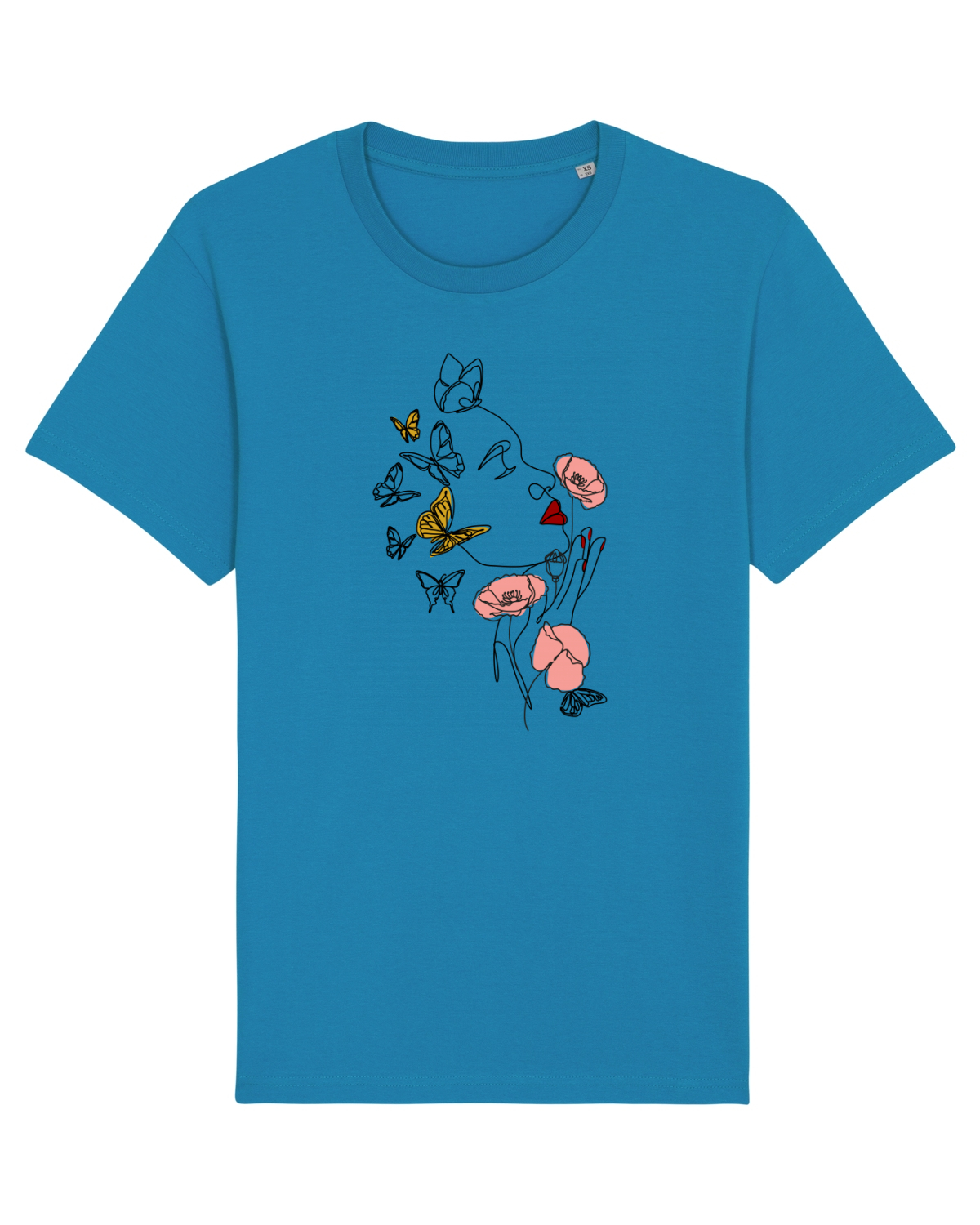 Tricou mânecă scurtă Unisex Rocker Azur