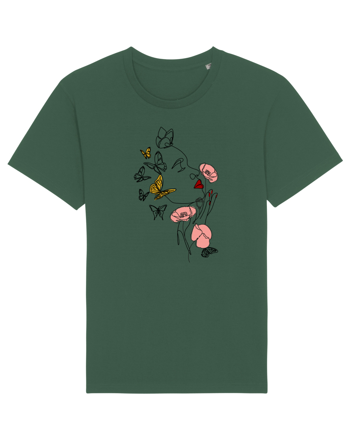 Tricou mânecă scurtă Unisex Rocker Bottle Green