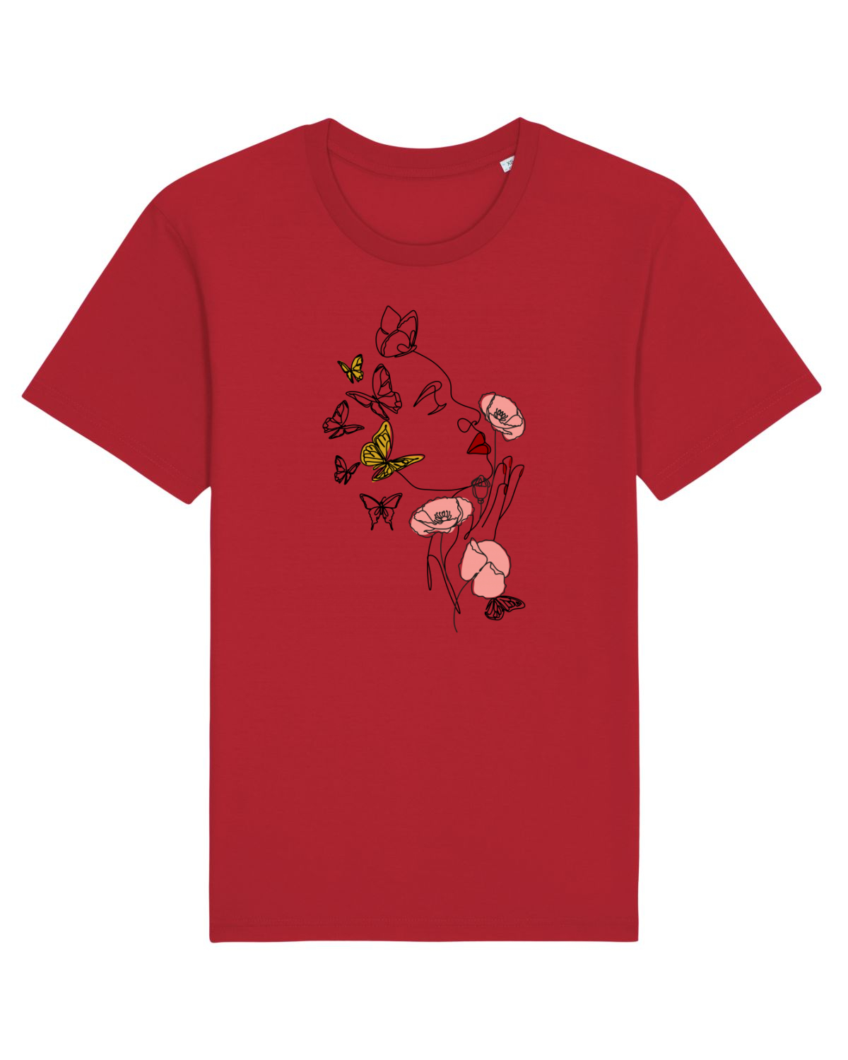 Tricou mânecă scurtă Unisex Rocker Red