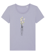 Vase Tricou mânecă scurtă guler larg fitted Damă Expresser