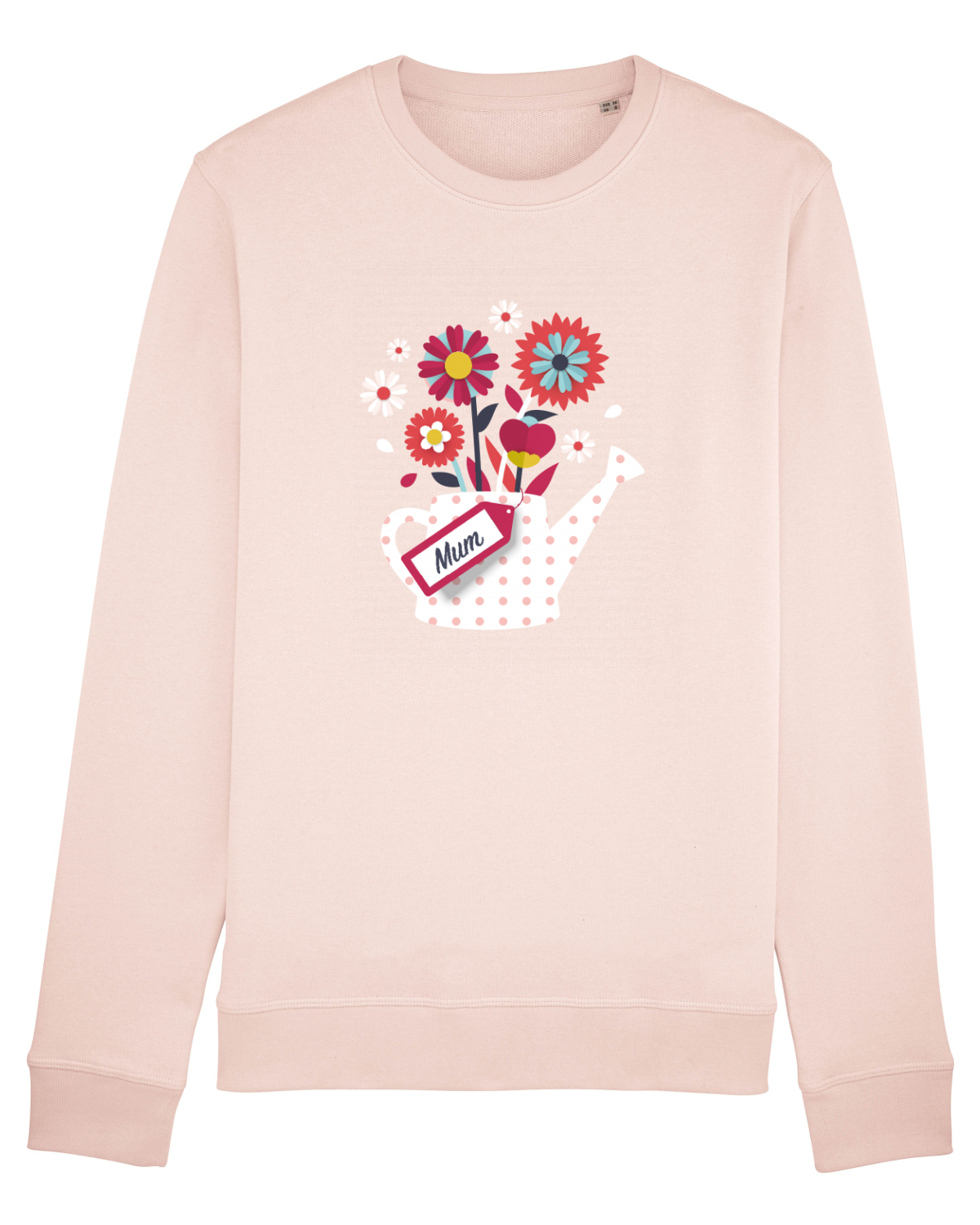 Bluză mânecă lungă Unisex Rise Candy Pink