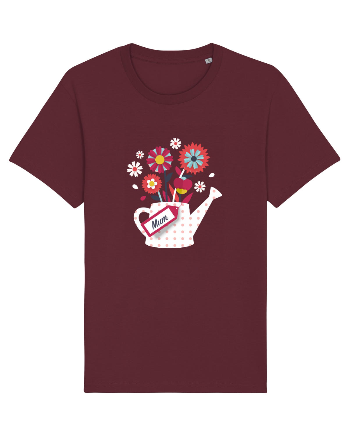 Tricou mânecă scurtă Unisex Rocker Burgundy