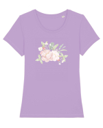 Orchid Tricou mânecă scurtă guler larg fitted Damă Expresser