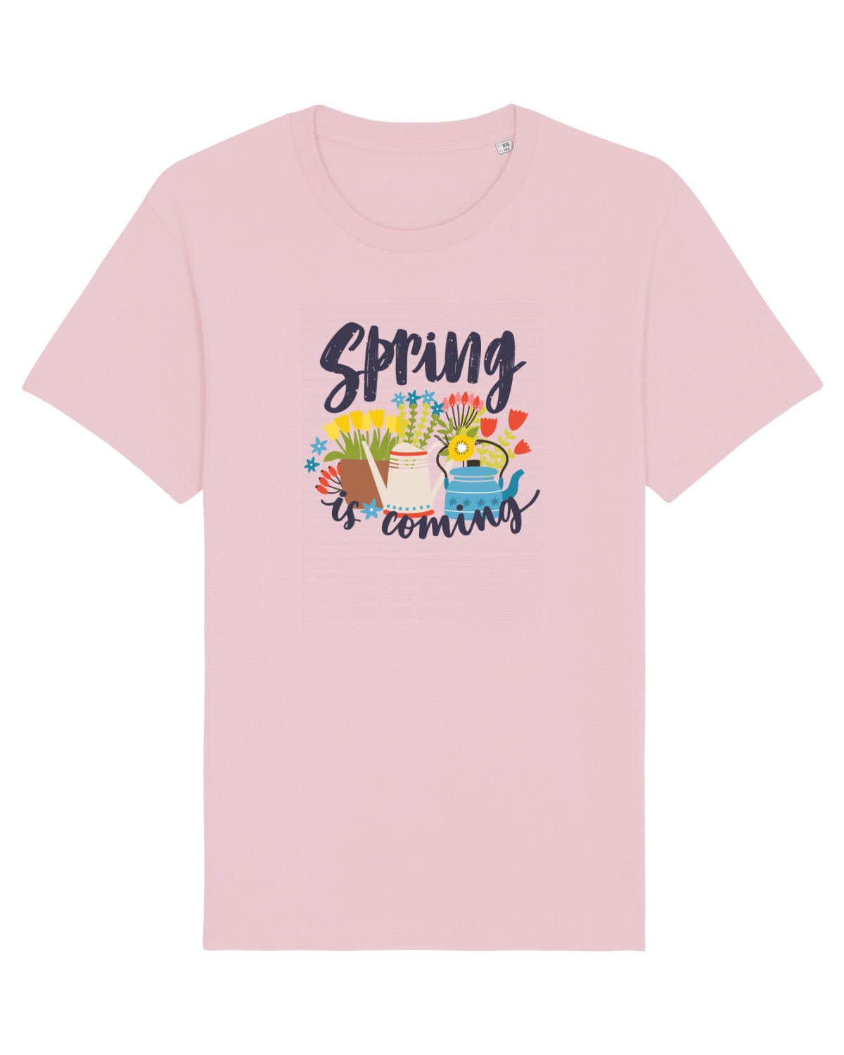 Tricou mânecă scurtă Unisex Rocker Cotton Pink