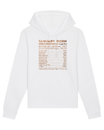 January Born Fun Facts White