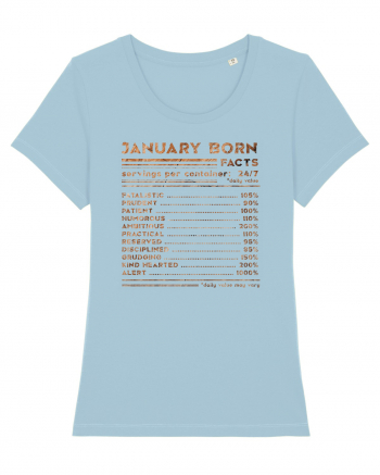 January Born Fun Facts Sky Blue