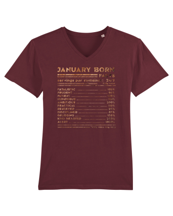 January Born Fun Facts Burgundy