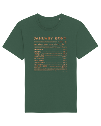 January Born Fun Facts Bottle Green
