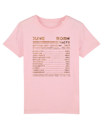 June Born Fun Facts Cotton Pink