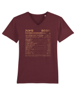 June Born Fun Facts Tricou mânecă scurtă guler V Bărbat Presenter