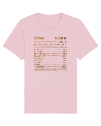 June Born Fun Facts Cotton Pink