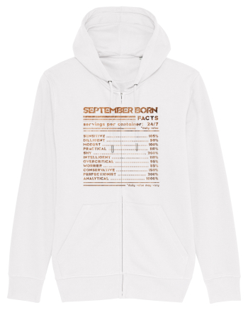 September Born Fun Facts White