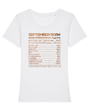 September Born Fun Facts White