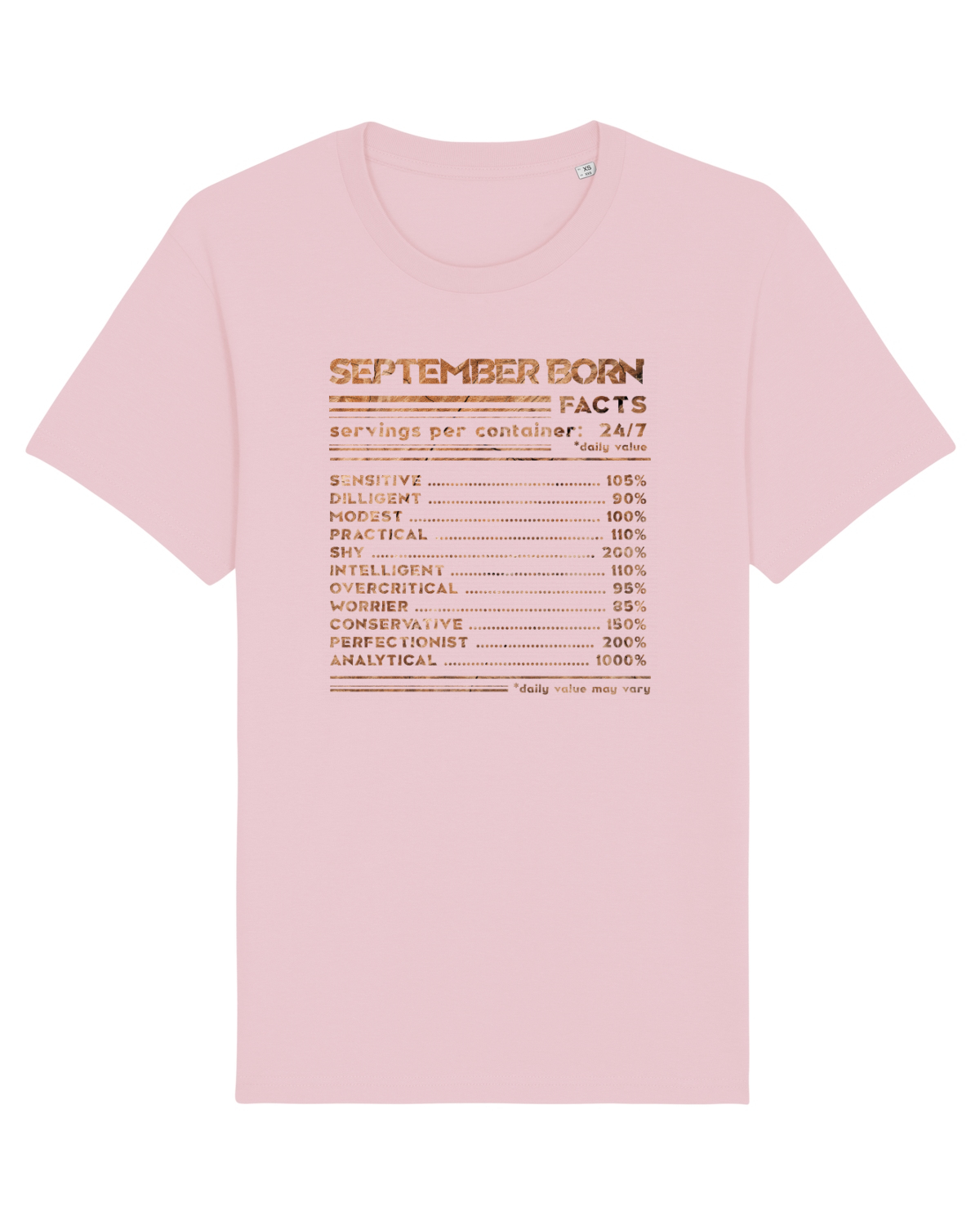 Tricou mânecă scurtă Unisex Rocker Cotton Pink