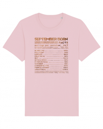 September Born Fun Facts Cotton Pink