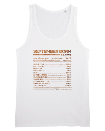 September Born Fun Facts White
