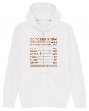 October Born Fun Facts White