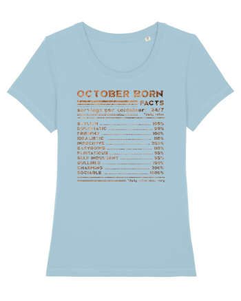 October Born Fun Facts Sky Blue